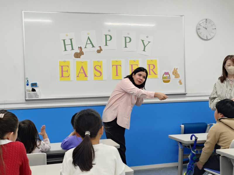 イースターを楽しむ様子